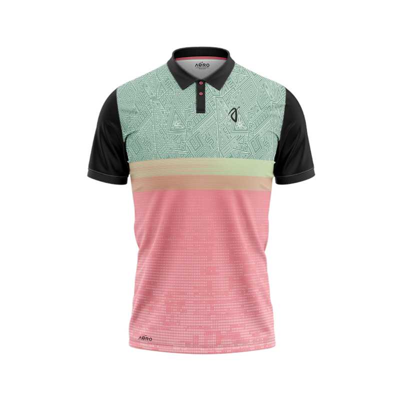 Solid collar Pure Multi-Color Sports T-Shirt